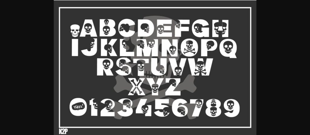 Skull Kidz Font Poster 4