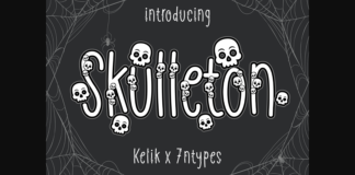 Skulleton Font Poster 1