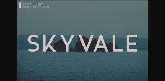 Skyvale Font Poster 1