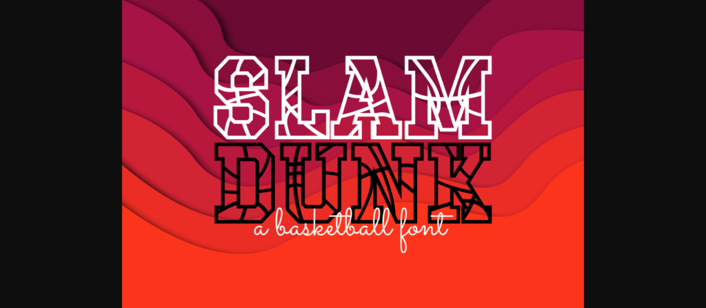 Slam Dunk Font Poster 3