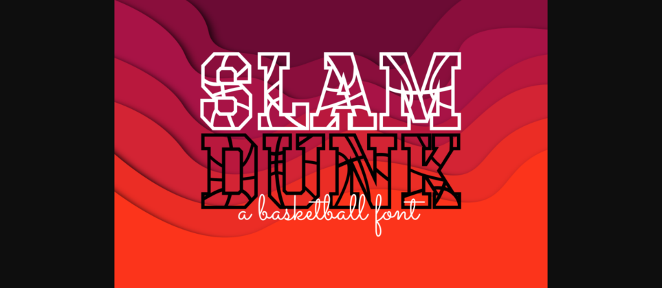 Slam Dunk Font Poster 3