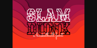 Slam Dunk Font Poster 1