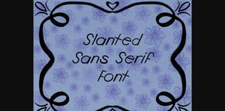 Slanted Font Poster 1