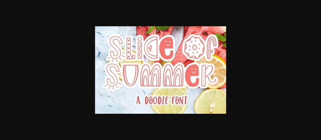 Slice of Summer Font Poster 3