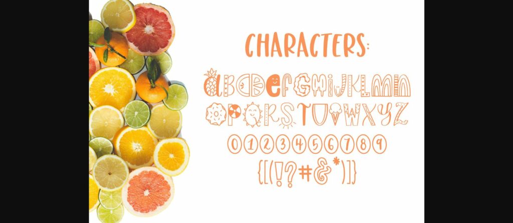 Slice of Summer Font Poster 4