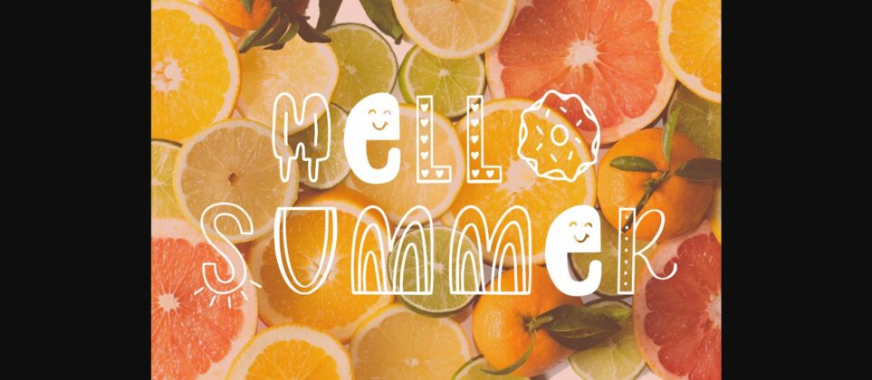 Slice of Summer Font Poster 5