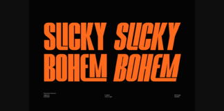 Slicky Bohem Font Poster 1