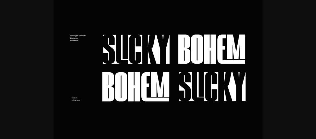 Slicky Bohem Font Poster 9