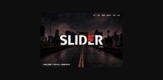 Slider Font Poster 1