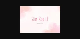 Slim Boo Lf Font Poster 1