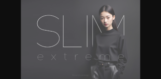 Slim Extreme Font Poster 1