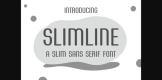 Slimline Font Poster 1