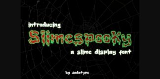 Slimespooky Font Poster 1