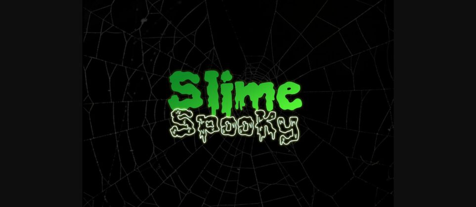 Slimespooky Font Poster 4