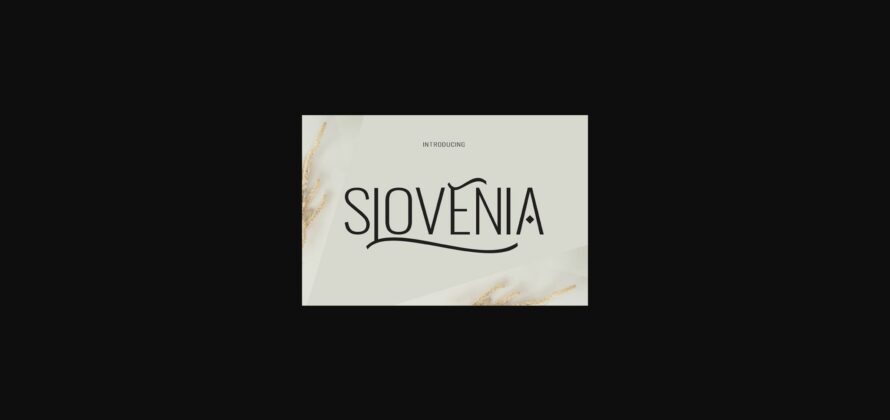 Slovenia Font Poster 1