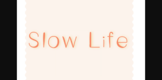 Slow Life Font Poster 1