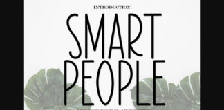 Smart People Font Poster 1