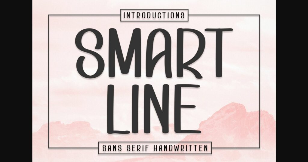 Smartline Font Poster 3