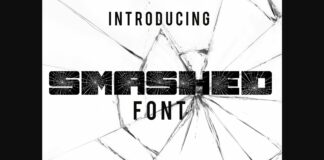 Smashed Font Poster 1