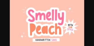 Smelly Peach Font Poster 1