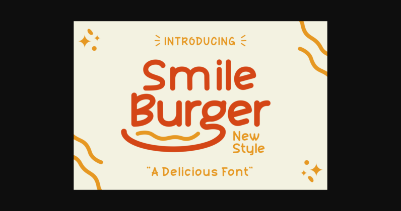 Smile Burger Font Poster 3