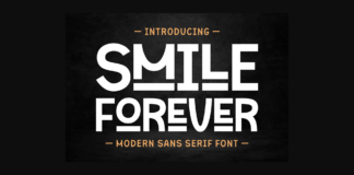 Smile Forever Font Poster 1