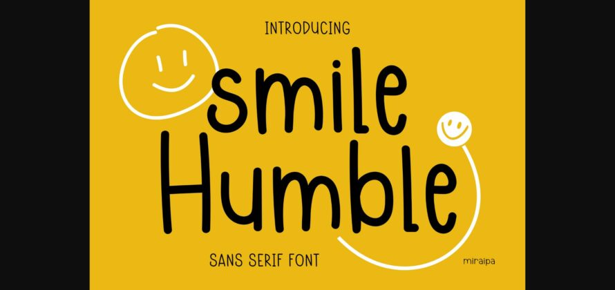 Smile Humble Font Poster 3