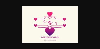 Smile Monogram Font Poster 1