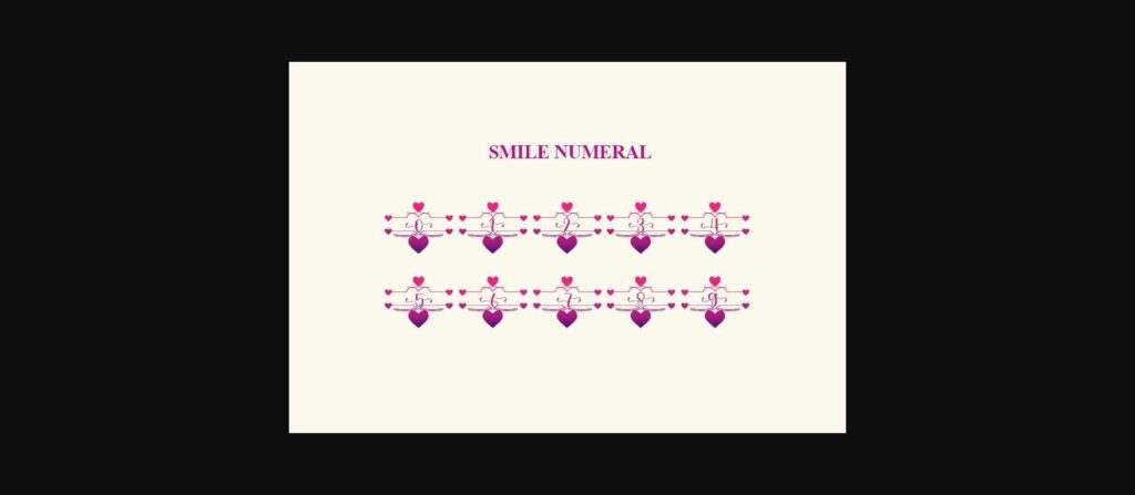 Smile Monogram Font Poster 6