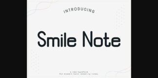 Smile Note Font Poster 1