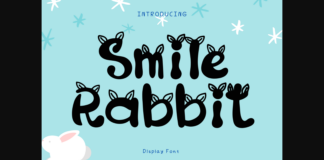 Smile Rabbit Font Poster 1