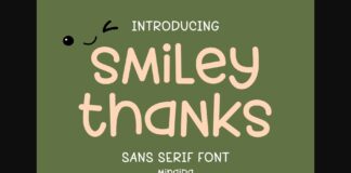 Smiley Thanks Font Poster 1