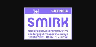 Smirk Font Poster 1