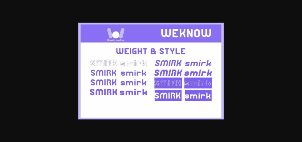 Smirk Font Poster 9