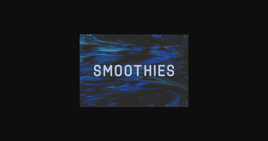 Smoothies Font Poster 1