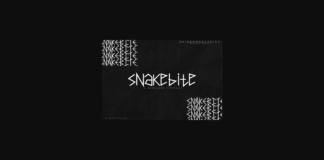 Snakebite Font Poster 1