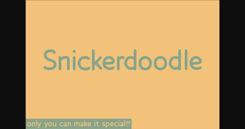 Snickerdoodle Font Poster 1