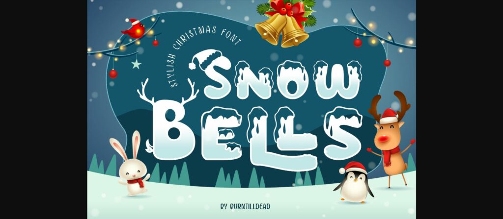 Snow Bells Font Poster 3