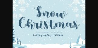 Snow Christmas Font Poster 1