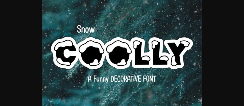 Snow Coolly Font Poster 3