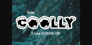 Snow Coolly Font Poster 1