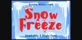 Snow Freeze Font Poster 1