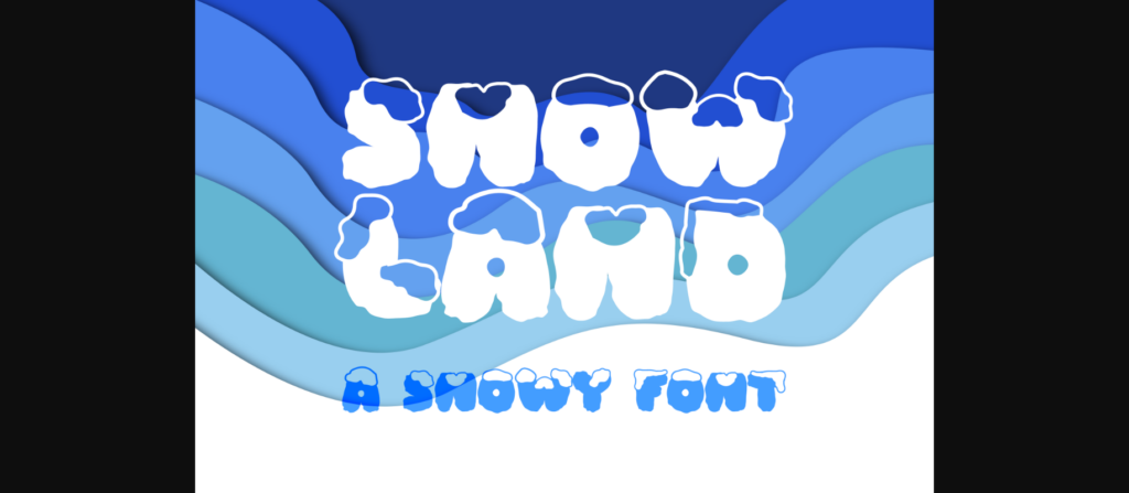 Snow Land Font Poster 1