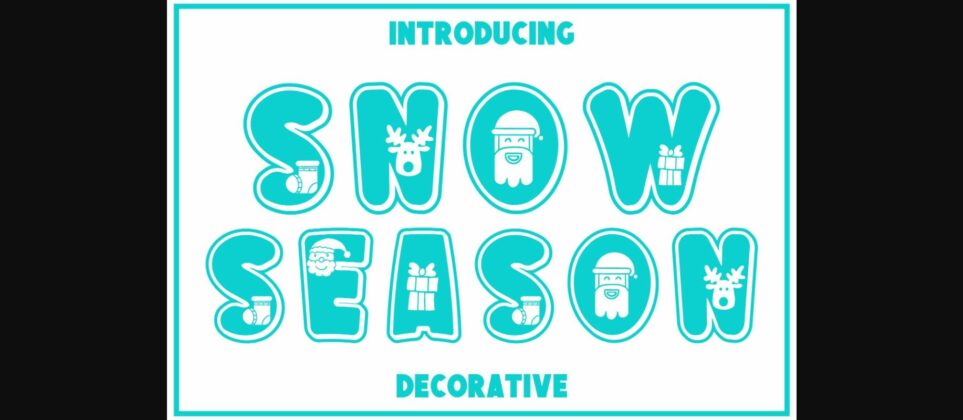 Snow Season Font Poster 3