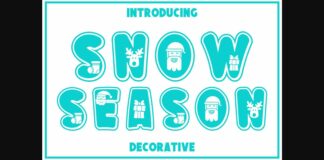 Snow Season Font Poster 1