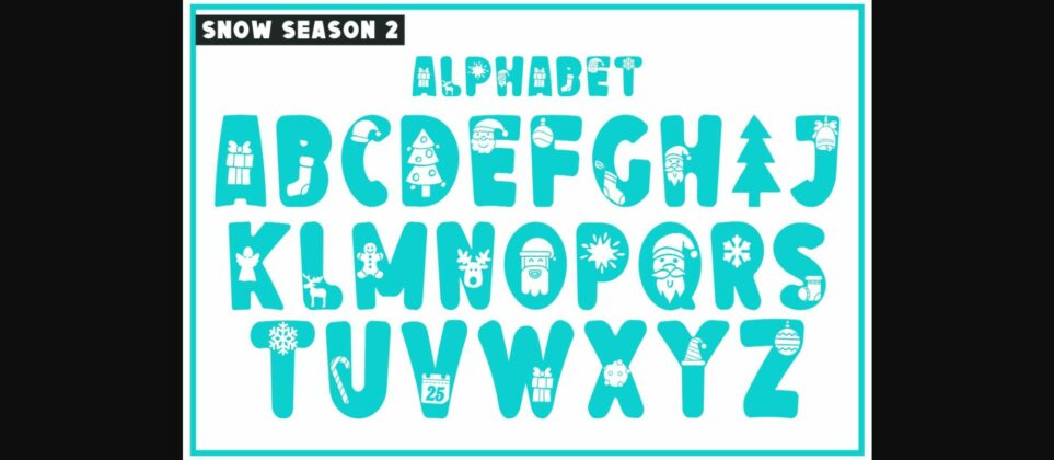 Snow Season Font Poster 5