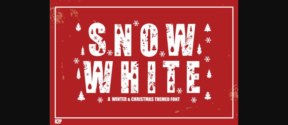 Snow White Font Poster 1