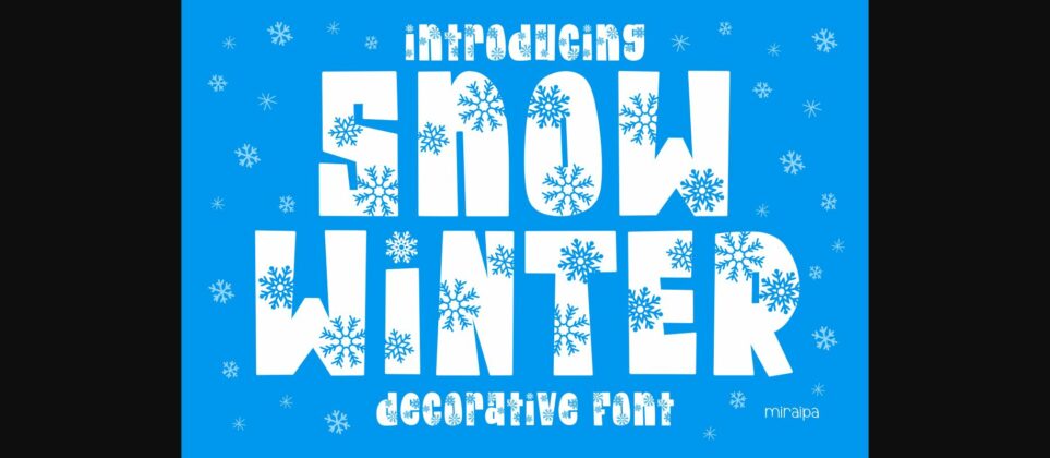 Snow Winter Font Poster 1