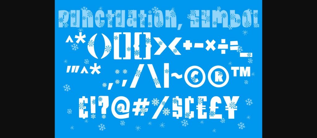 Snow Winter Font Poster 8