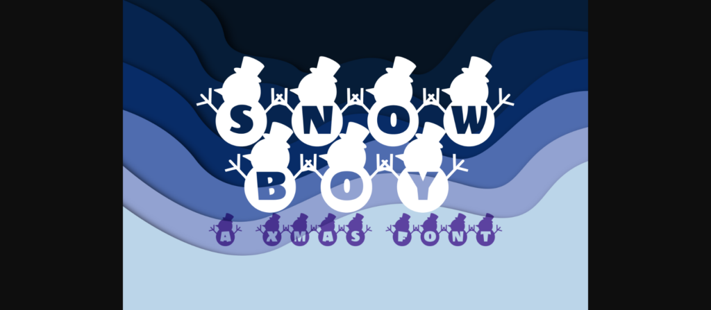Snowboy Font Poster 3